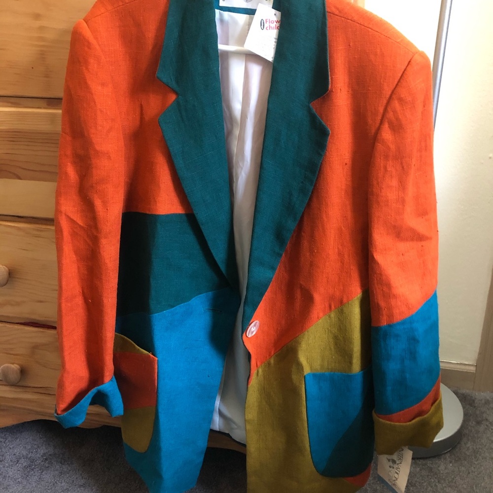 Vintage Colorblock Blazer